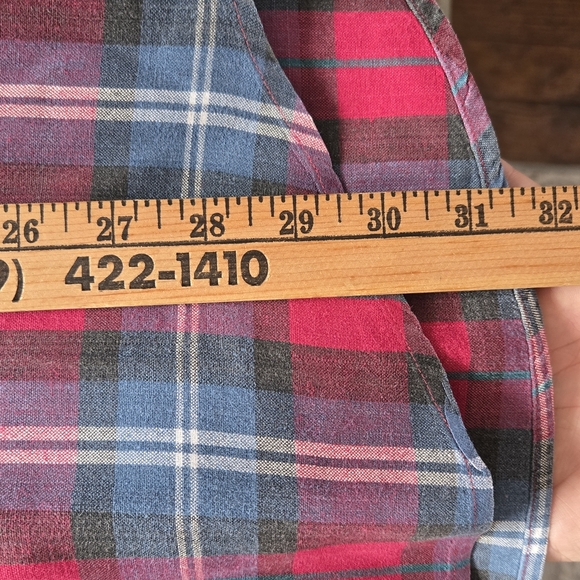 VTG Cotton Brothers Men's Red Plaid Shirt - Picture 7 of 8
